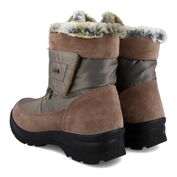 NEW IMAC Suede Winter Booties With Tex Membrane IN taupe for women 1225 5m3 - Picture 4 of 8